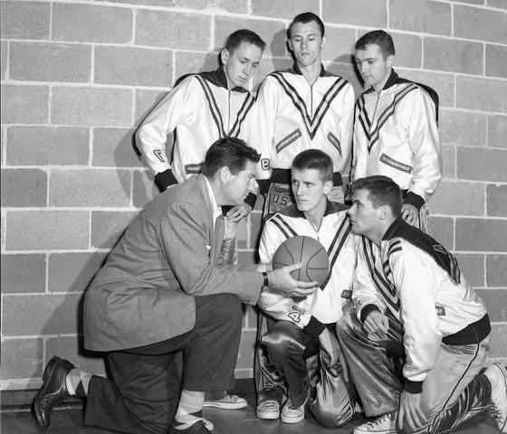 1954 basketball players and coach