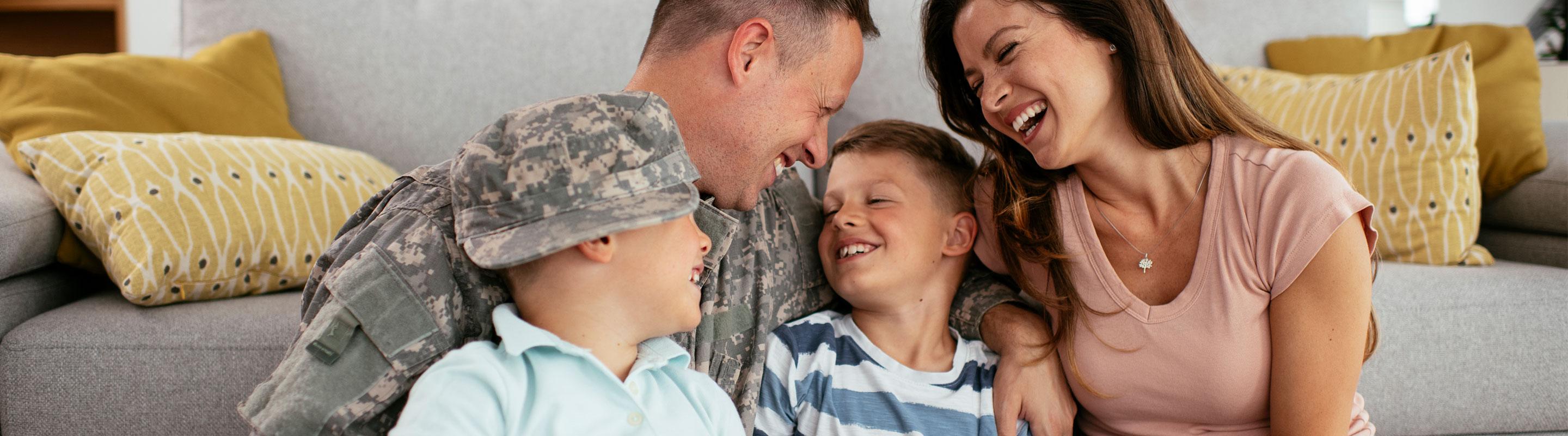 Military Family Smiling 